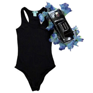 Diva Appared NWOT Black Sleeveless Bodysuit Juniors/Women Various